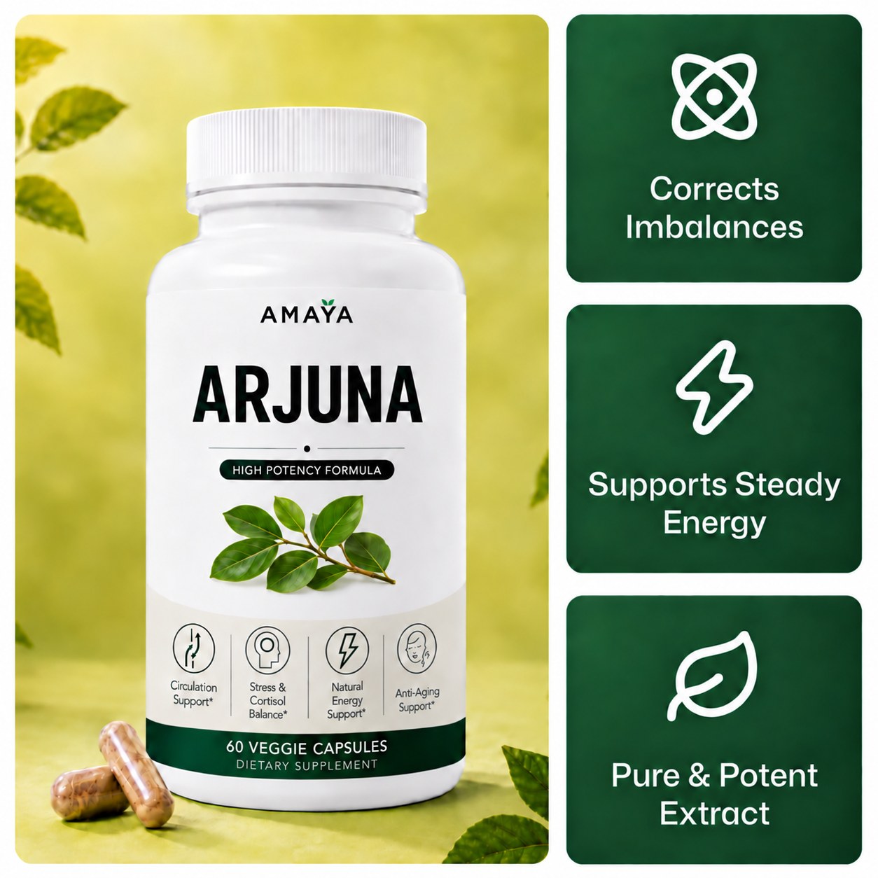 Amaya Arjuna — 60 veggie capsules
